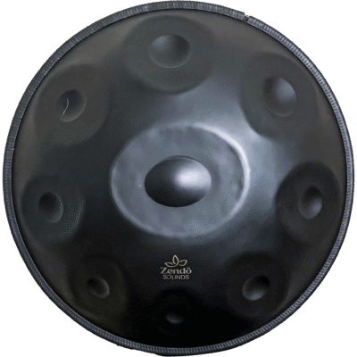 Хандпан D Kurd 9 Nitrided Steel -Black - Zendō Sounds