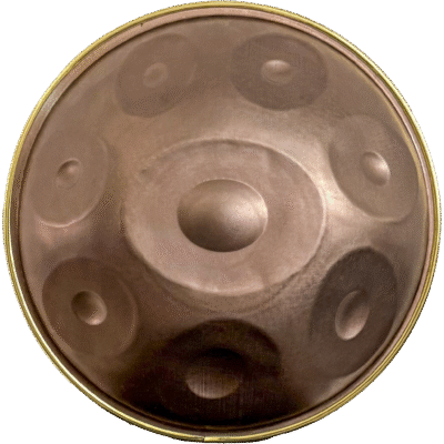 Хандпан D Kurd 9 mini - Bronze - Gold Rim